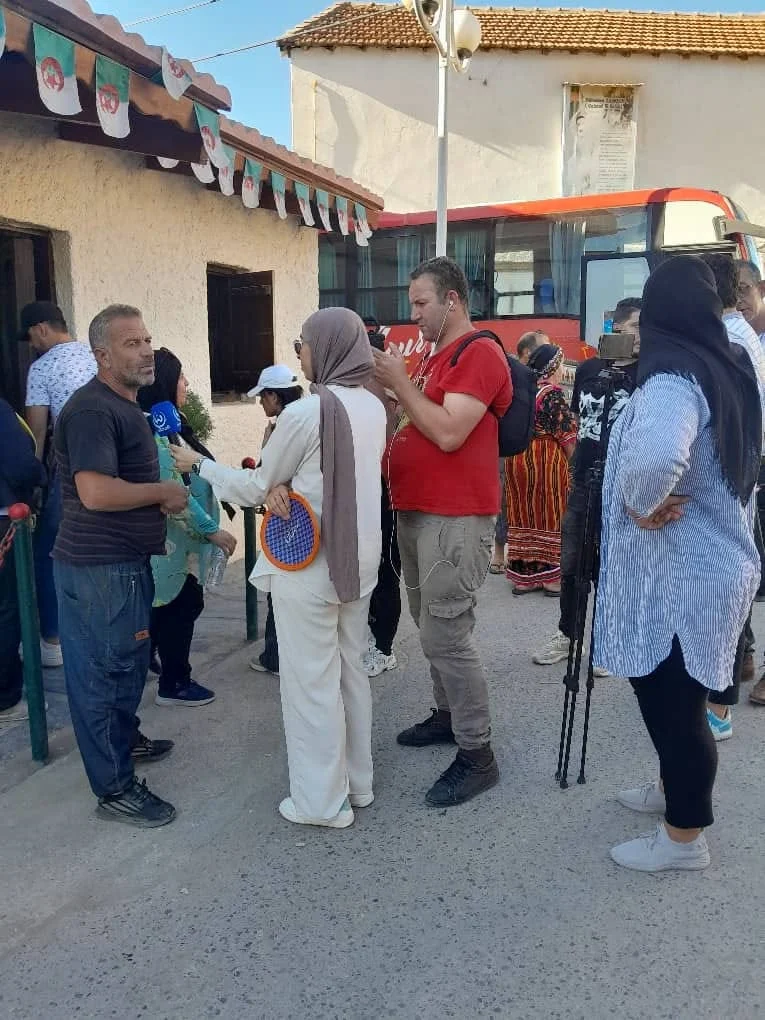The journalists' trip to the historical village of Igil Emola