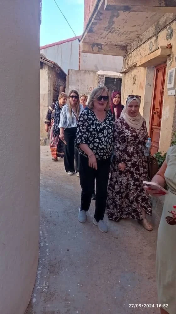 The journalists' trip to the historical village of Igil Emola