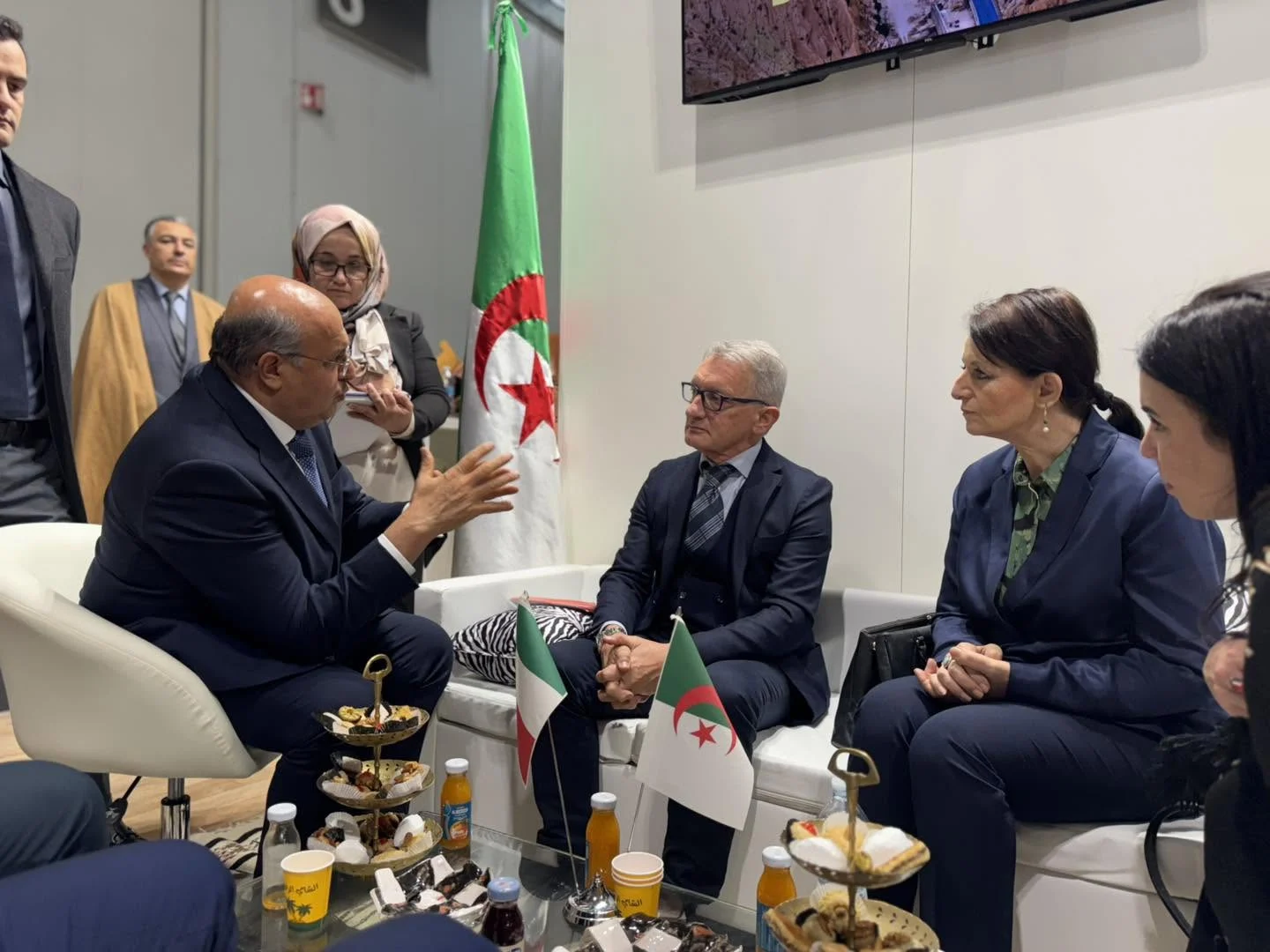Opening of the Algerian pavilion at Artigiano in Fiera in Milan