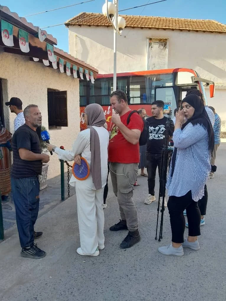 The journalists' trip to the historical village of Igil Emola
