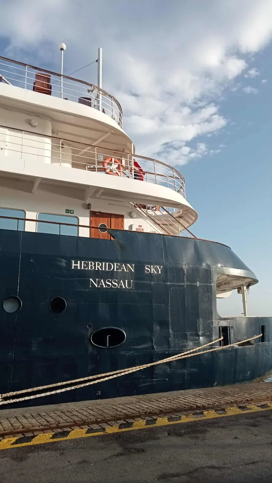 وصول الباخرة HEBRIDEAN SKY إلى ميناء الجزائر