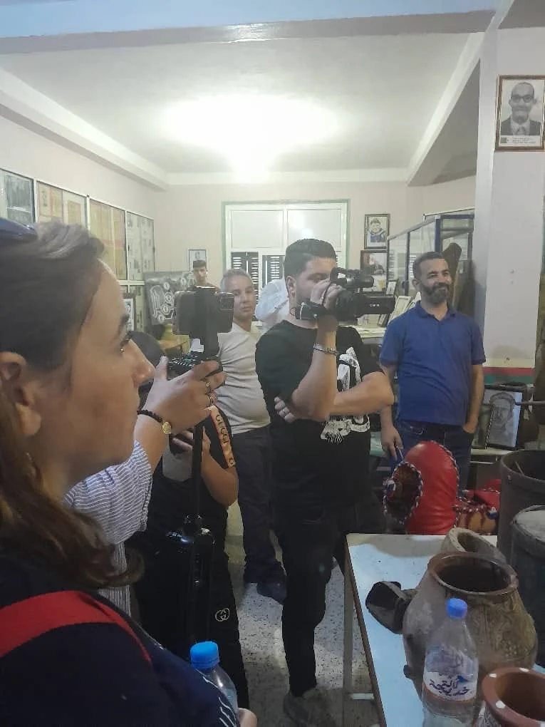 The journalists' trip to the historical village of Igil Emola