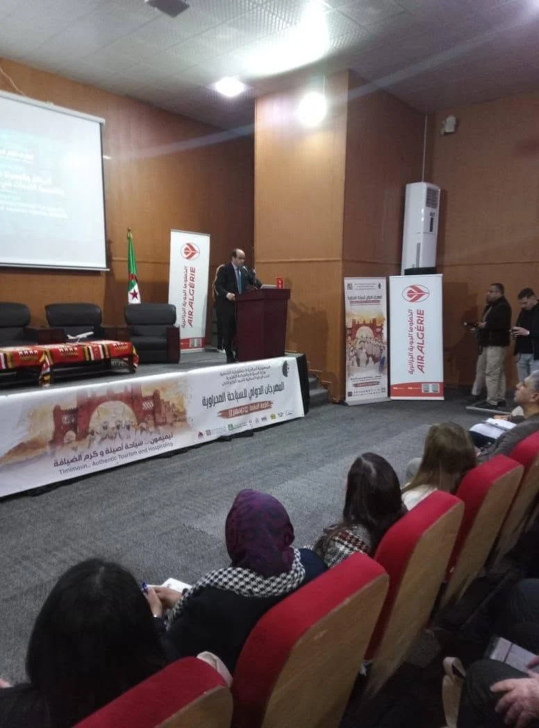 Lectures at the International Saharan Tourism Festival in the Malek Bennabi Hall