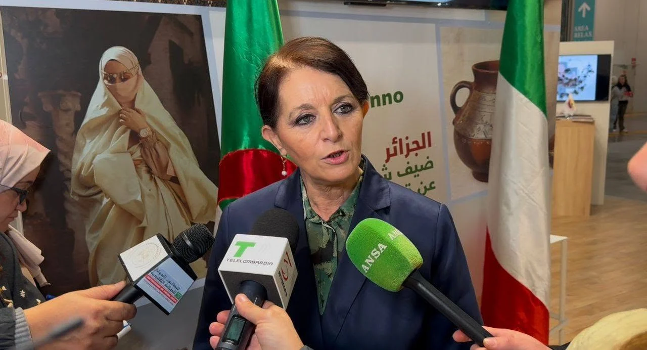 Opening of the Algerian pavilion at Artigiano in Fiera in Milan