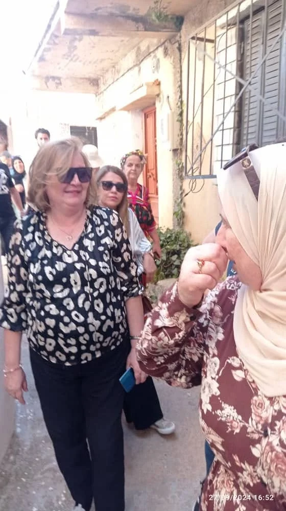 The journalists' trip to the historical village of Igil Emola