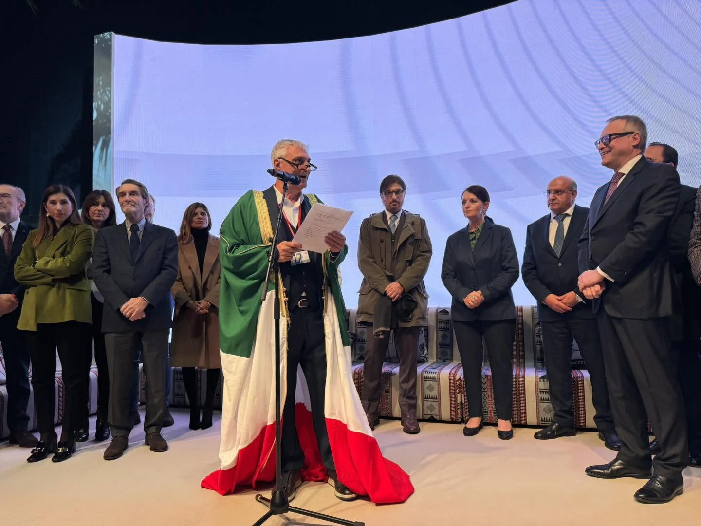 Opening of the Algerian pavilion at Artigiano in Fiera in Milan