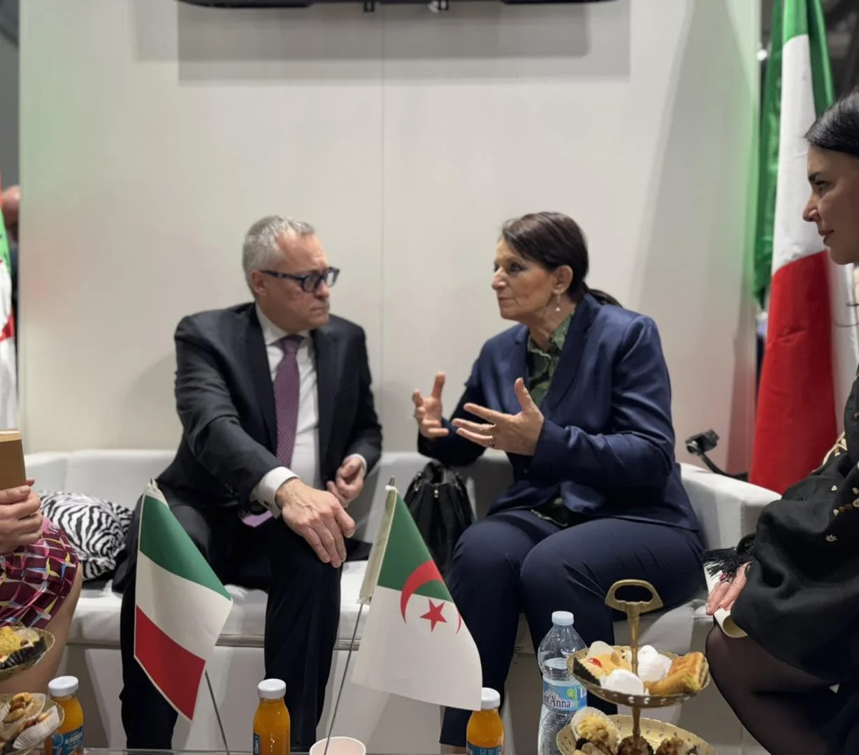 Opening of the Algerian pavilion at Artigiano in Fiera in Milan
