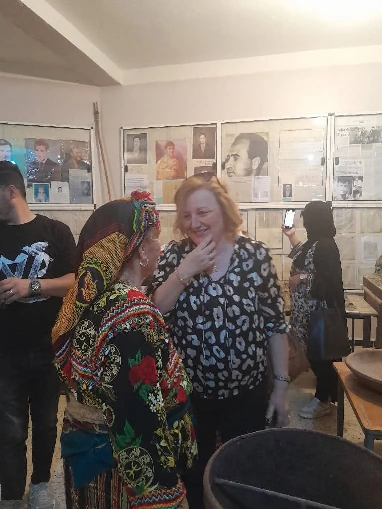 The journalists' trip to the historical village of Igil Emola
