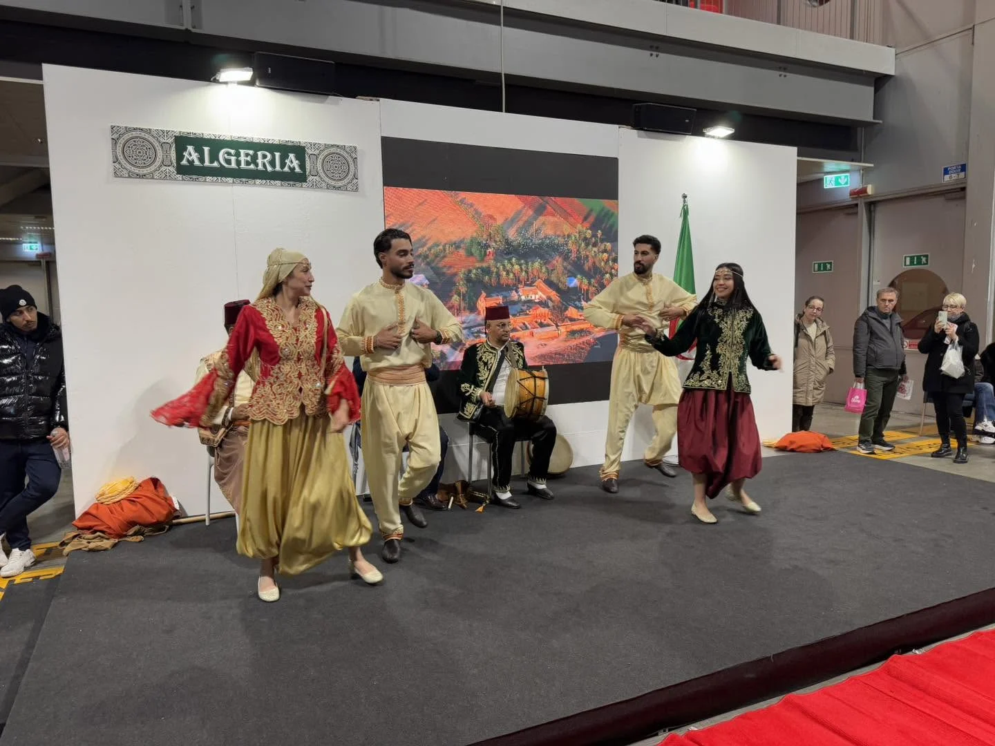 Opening of the Algerian pavilion at Artigiano in Fiera in Milan