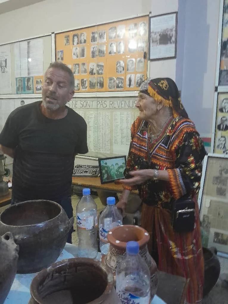 The journalists' trip to the historical village of Igil Emola