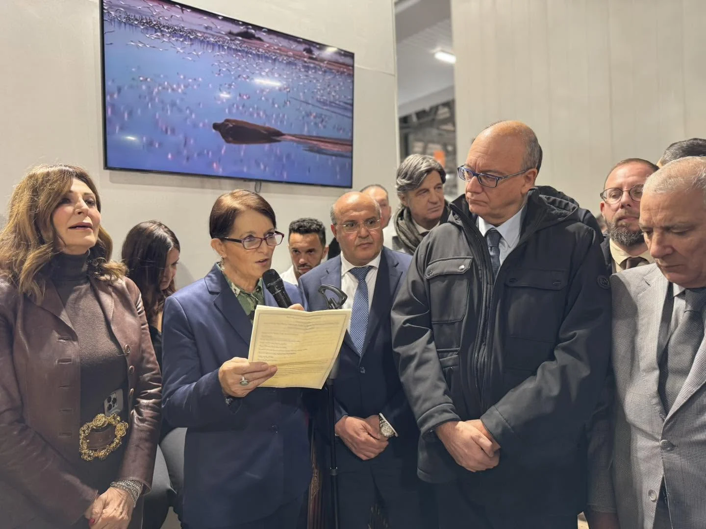 Opening of the Algerian pavilion at Artigiano in Fiera in Milan