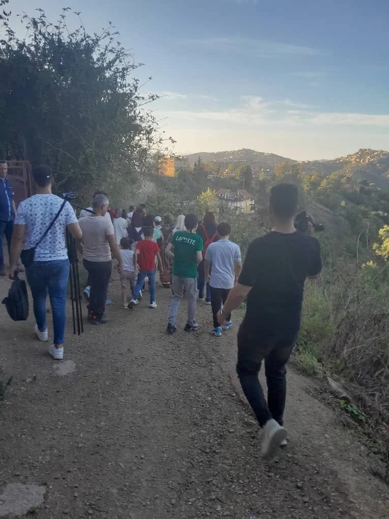 The journalists' trip to the historical village of Igil Emola