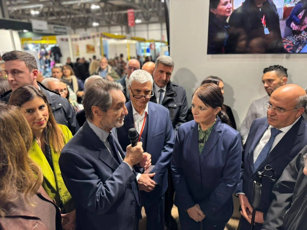 Opening of the Algerian pavilion at Artigiano in Fiera in Milan