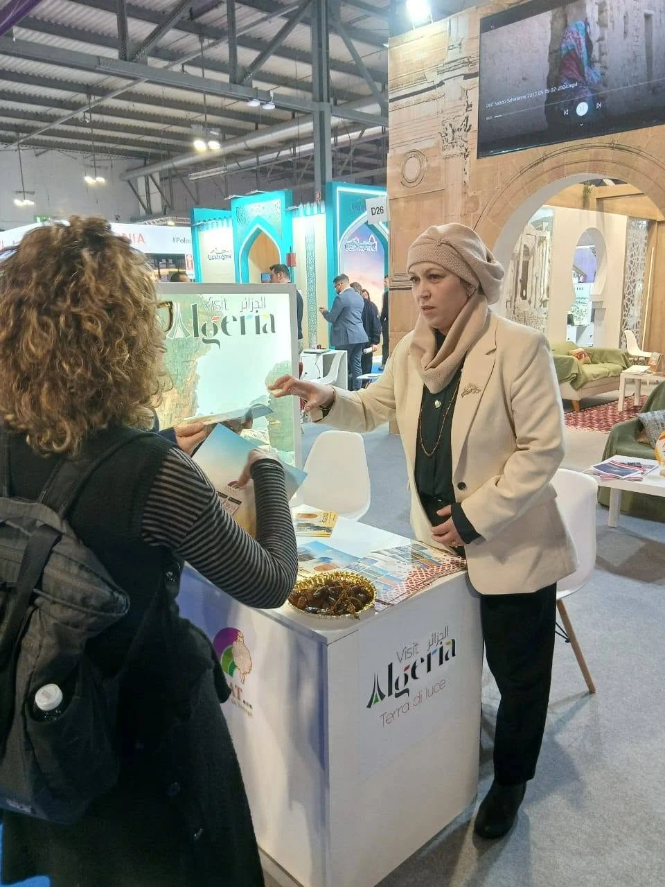 Segundo día del stand de Algeria en BIT Milan 2026