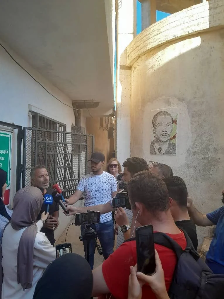 The journalists' trip to the historical village of Igil Emola