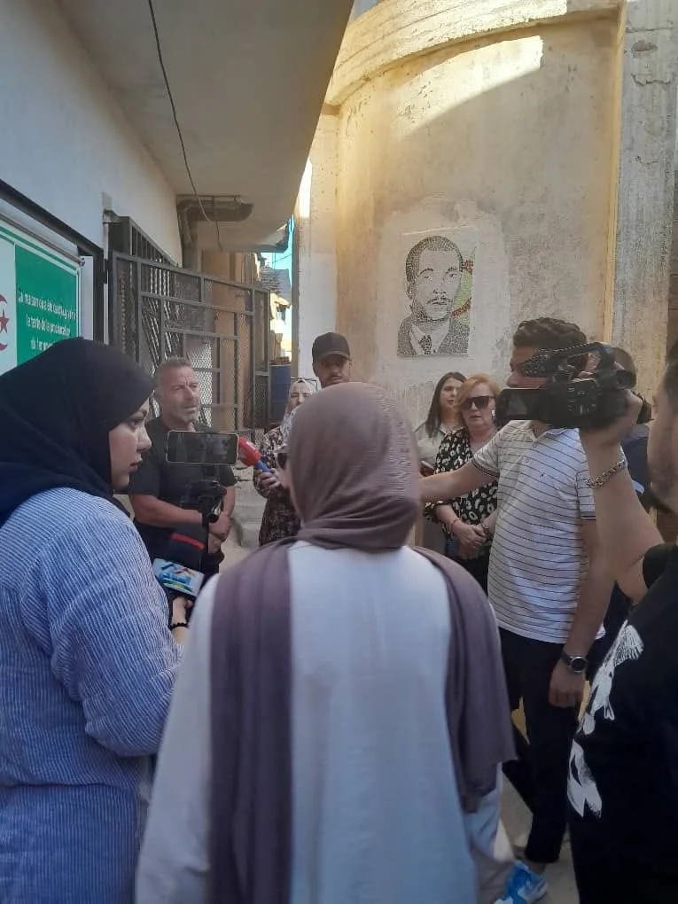 The journalists' trip to the historical village of Igil Emola