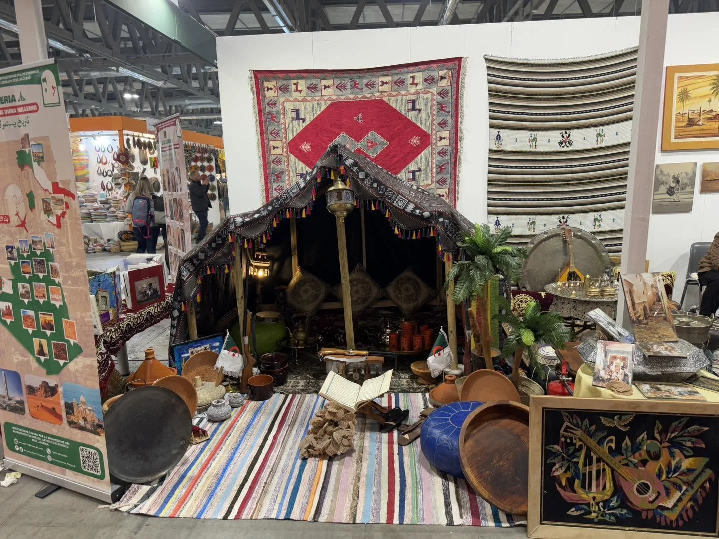 Opening of the Algerian pavilion at Artigiano in Fiera in Milan