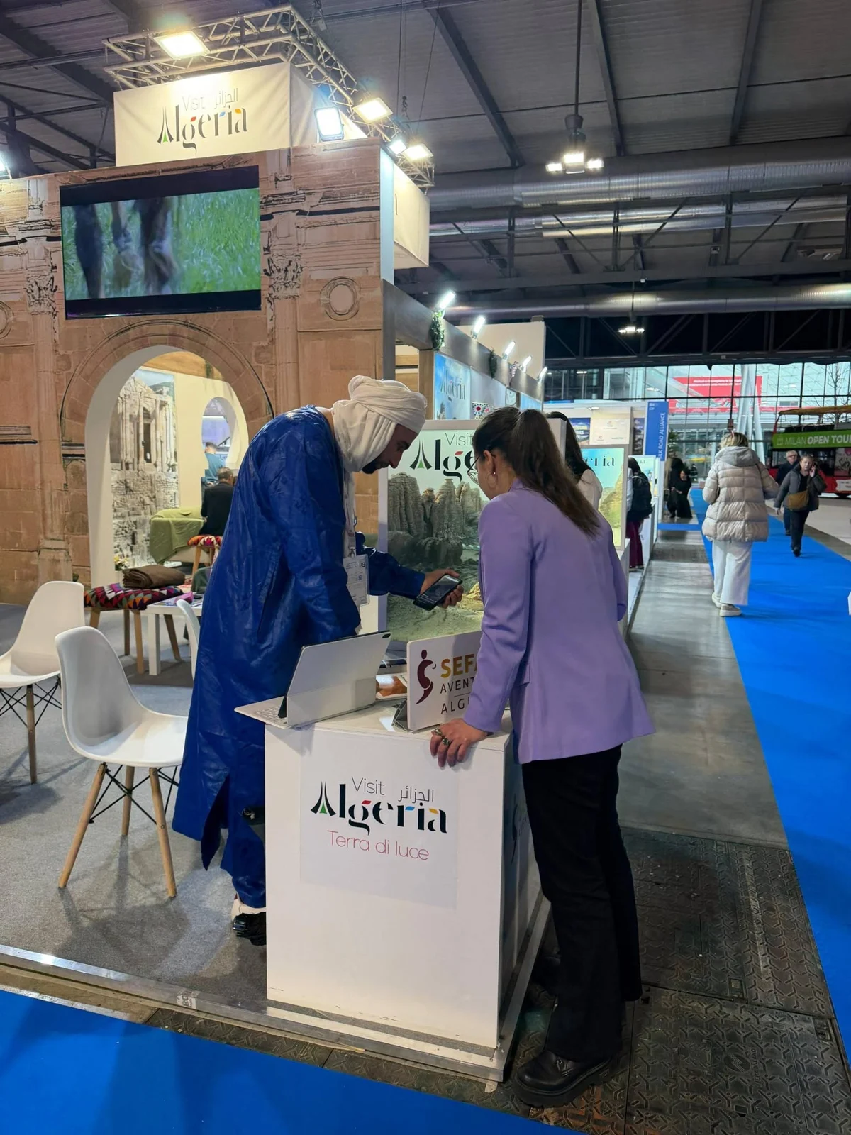 Segundo día del stand de Algeria en BIT Milan 2026