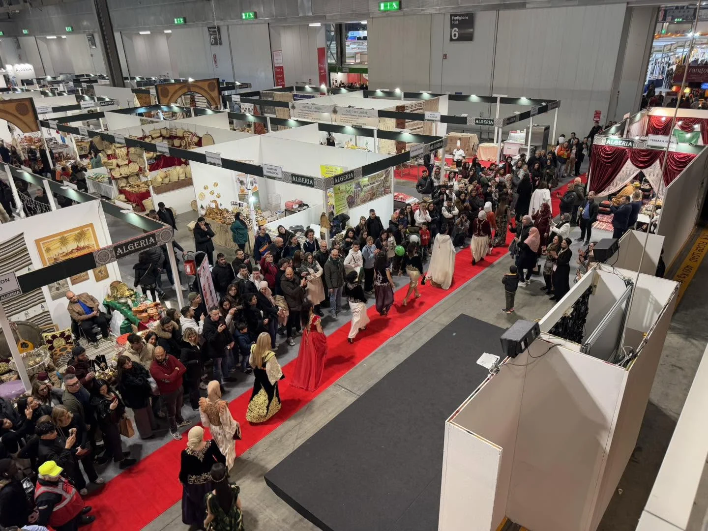 Opening of the Algerian pavilion at Artigiano in Fiera in Milan